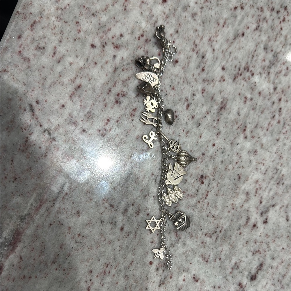 James Avery Silver Charm Bracelet Intricate Design